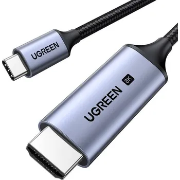 Video kabel UGREEN USB-C/HDMI 8K, 1,5m (90451) černý/šedý