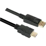GoGEN DisplayPort / HDMI, 2m, pozlacený (DPHDMI200MM01) černý