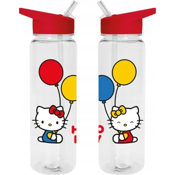 Láhev Lahev Na Pití na vodu Hello Kitty Láhev s brčkem na nápoje Dárek pro děti