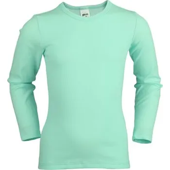 Pleas Dětské tričko s dlouhým rukávem mentol 128 (183756-708-128)