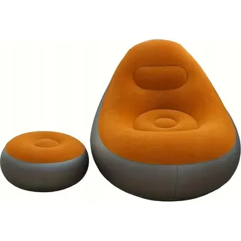 Příslušenství pro čtečku elektronické knihy Nafukovací Křeslo s Podnožkou LEEDSOOY TSG-524 Relaxační Oranžové