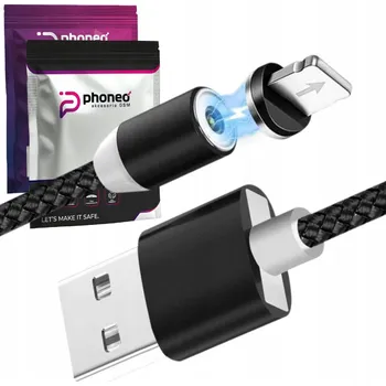 Datový kabel Kabel Phoneo USB - Apple Lightning 1 m černý