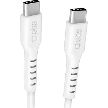 SBS USB-C/USB-C, PD, 240 W, 3 m (TECABLE3MTCC240W) bílý
