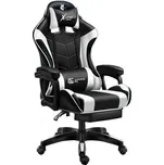 Herní křeslo s masáží a podnožkou Games…