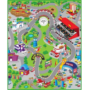 Hrací deka PODLOŽKA ZÁVODNÍ 120 x 100 CM VZDĚLÁVACÍ MĚKKÁ VELKÁ