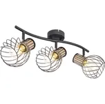 GLOBO Luise, 3xE27, 40W (9007371401918) černé