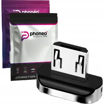 Datový kabel Kabel Phoneo USB - microUSB typ B, 2 cm, stříbrný