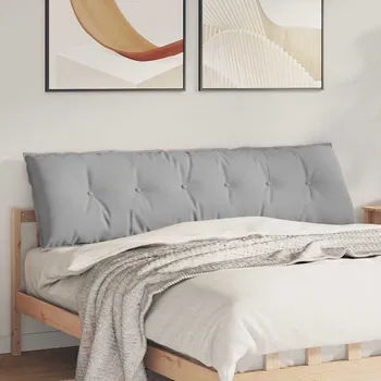 Podsedák vidaXL Polštář na záda Oblačno šedá 180 x 19 x 50 cm textil