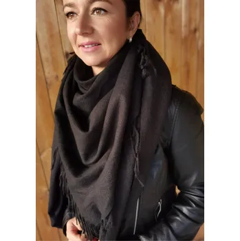Šála Jednobarevná maxi šála černá