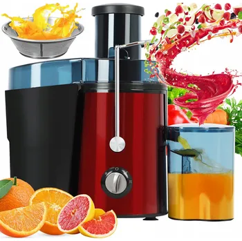 Odšťavňovač VYSOKOOTÁČKOVÝ ODŠŤAVŇOVAČ na ovoce a zeleniny, červený, 600 W