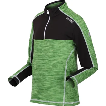 Pánská mikina REGATTA Dětská fleecová mikina na zip 3 ROKY ZELENÁ|ŠEDÁ