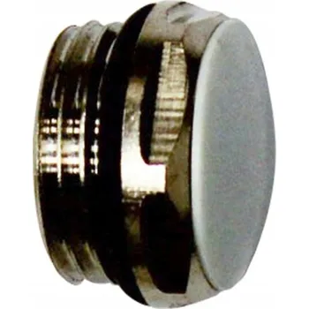 Vrták ZÁTKA RADIÁTORU MOSAZNÁ NIKLOVANÁ 1/2" S O-KROUŽKEM BÍLÁ CALIDO