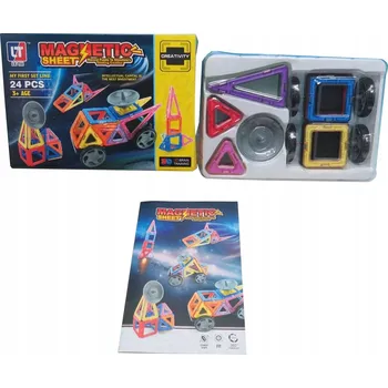 ostatní stavebnice Magnetické Stavebnice Epee Magnetická stavebnice - MAGNETICKÝ LIST 24 dílků 24