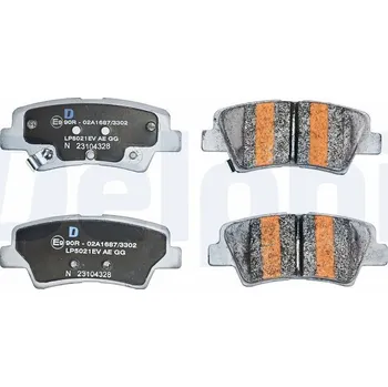 Autodíl Sada brzdových destiček, kotoučová brzda DELPHI LP5021EV