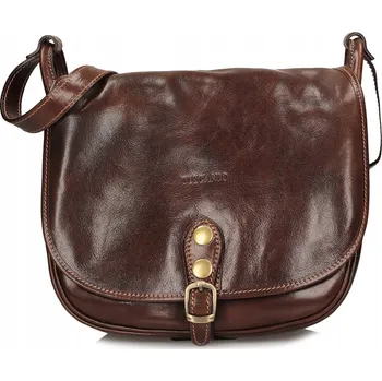 Kabelka Toscanio kabelka, typ kabelka přes rameno, z pravé hovězí kůže, hnědá