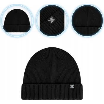 Čepice Zimní čepice Woolcano Merino HAT0440 černá