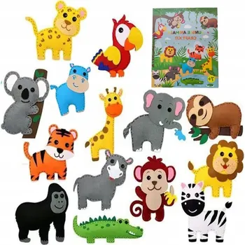 kreativní sada Zoo Filcové sady na šití zvířátek KREATIVNÍ SADA JEDNOROŽCI Z FILCU