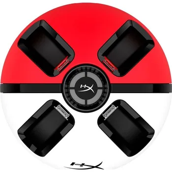 Herní příslušenství HyperX ChargePlay Quad 2 Nintendo Switch Controller Charger (6Y2G7AA) bílá/červená
