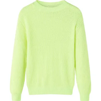 Dívčí svetr Dětský pletený svetr, neonově žlutý, velikost 104 Lumarko! Lumarko!