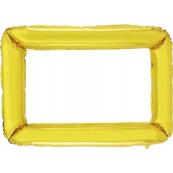 Balónek Foliový balónek Zlatý Rámeček 72x87 cm Narozeniny