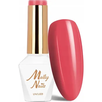 Přípravek na nehty Hybridní lak na nehty MOLLYNAILS 8g Hearts & Kisses Raspberry Č.193