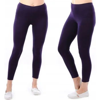 Dámské legíny Dámské dlouhé legíny Legíny LAEMI 461 Fialové 3XL