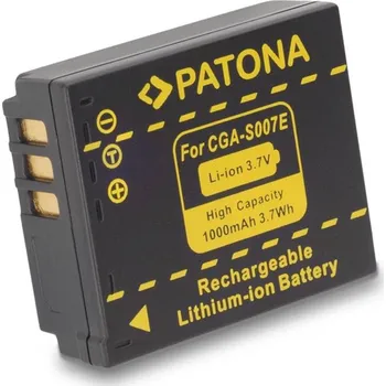 PATONA pro Panasonic CGA-S007E Li-Ion 3.6V 1000mAh (PT1043)