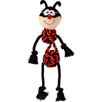 Krmivo pro psa Huhubamboo plyšový mravenec s provazem