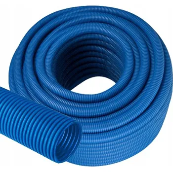 Vodovodní potrubí Trubka vroubkovaná Diamond PP 21 mm 50 m modrá