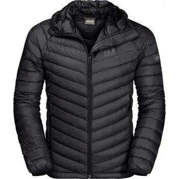 3258 BUNDA Jack Wolfskin PÁNSKÁ S KAPUCÍ péřová ATMOSPHERE černá 2XL