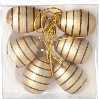 Velikonoční dekorace Dřevěná závěsná dekorace, ks velikonočních vajíčko na Velikonoce