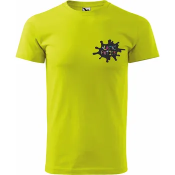 ON-DESIGN Pánské triko s vlastním potiskem Velikost: 3XL, Umístění potisku: levé prso, Barva: limetková