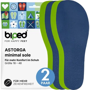 Vložka do bot biped minimal sole ASTORGA 2 páry velurové vložky pro Barfušové Boty 41