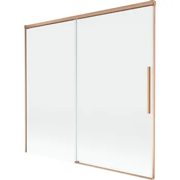 Vanová zástěna Mexen Rox 2-křídlá posuvná vanová zástěna 170 x 150 cm, průhledná, kartáčovaná měď - 8C9-170-001-65-00