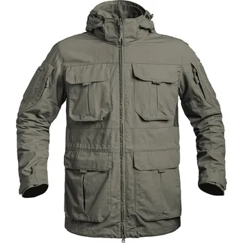 Pánská softshellová bunda Bunda FIGHTER LONG rip-stop 5.0 ZELENÁ vel.L