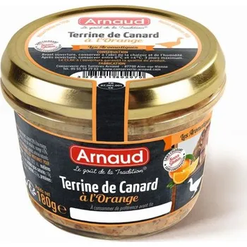 paštika a pomazánka Arnaud Kachní terina s pomerančem, 180g