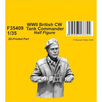 Plastikový model CMK 1/35 British CW Tank Commander WWII (half-figure)