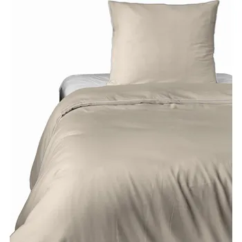 Povlečení Detexpol Povlečení saténové s lemováním makosatén Pure písková 140x200cm