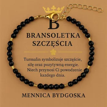 Náramek Dámský náramek z přírodních kamenů turmalínu, stříbro pozlacené, vážka