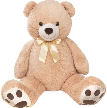 plyšák Alltoys Plyšový giga medvěd béžový s mašlí 150 cm