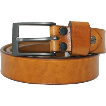 Opasek OPASEK VALEŠOVÁ HNĚDÝ ŠEDÁ SPONA 105/3 CM