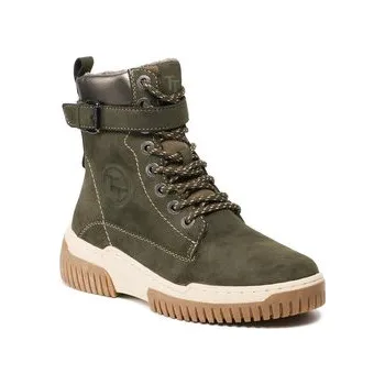 Dámské kozačky Kotníková obuv Tom Tailor 219210100 Zelená 39