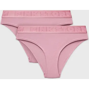 Dámské plavky 2PACK Bikiny kalhotky PINK STORM Soft Studio