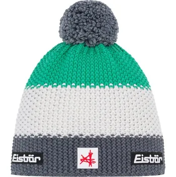 Pokrývka hlavy Čepice EISBÄR Star Pompon MÜ SA kids Barva: anthrazit-white-mineral green, Velikost: ONE SIZE, Pohlaví: Dětské