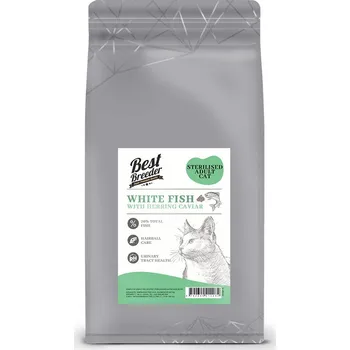 Krmivo pro kočku Best Breeder DELUXE Cat White Fish with Herring Caviar Sterilised Adult balení 300 g | Krmivo pro kočky