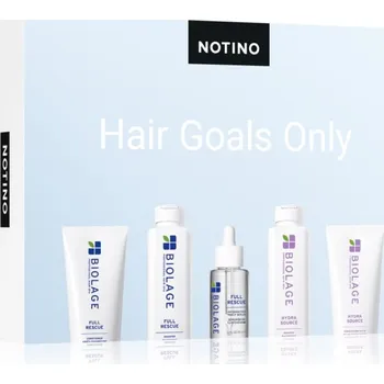 Vlasová regenerace Beauty Discovery Box Notino Biolage Full Rescue kondicionér pro hustotu vlasů a ochranu proti lámavosti 10 ml + Biolage Full Rescue šampon pro hustotu vlasů a ochranu proti lámavosti 10 ml + Biolage Full Rescue sérum pro hustotu vlasů a ochranu proti láma