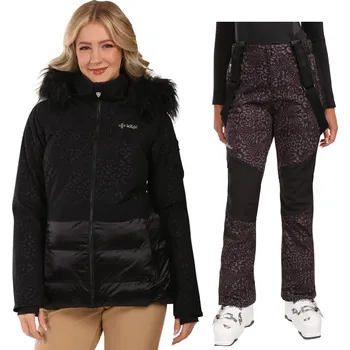 Dámská bunda Dámský lyžařský komplet Lena BLK 36 + Torien BLK 38