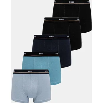 Pánské oblečení Boxerky BOSS Trunk 5P Essential 5-pack 50531660 černá 99E, vel. S
