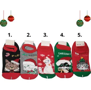 Dámské ponožky Vánoční teplé nízké ponožky Aura.Via SNDV555