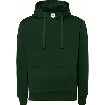 Dámská mikina Tepláková mikina JHK lahvově zelená s kapucí